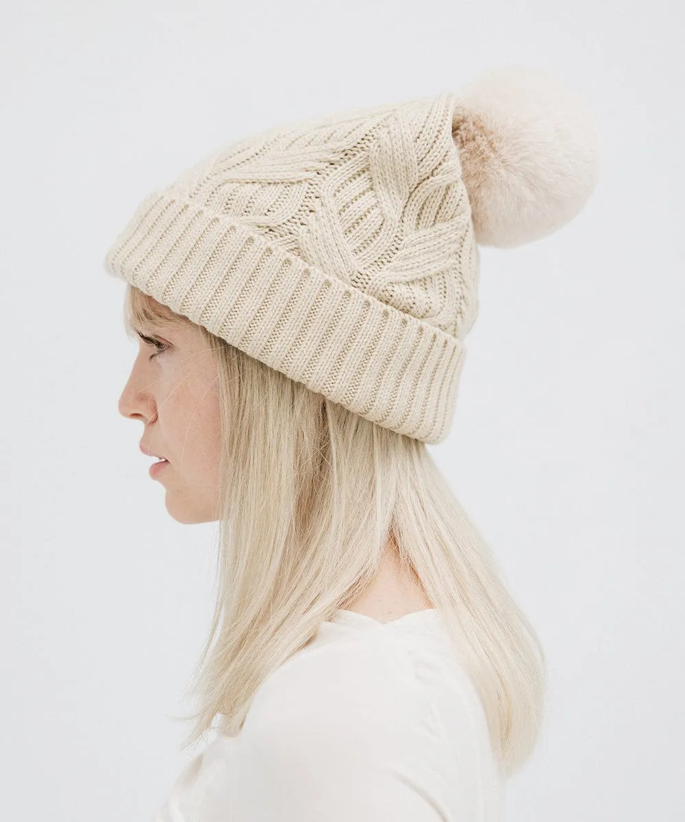 Ida Cable Knit Beanie