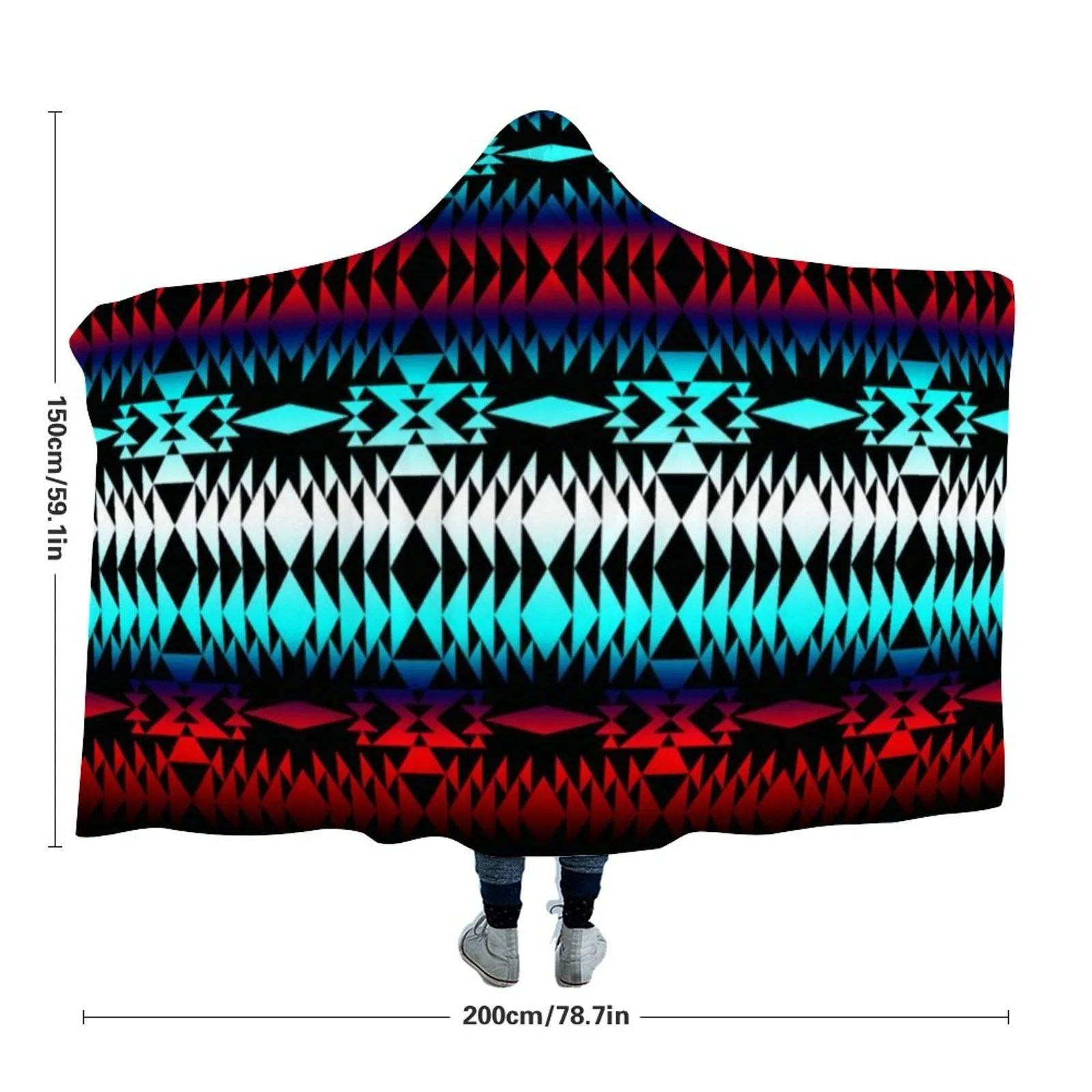 In Between Two Worlds Hooded Blanket