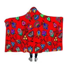 Indigenous Paisley Dahlia Hooded Blanket