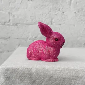 Ino Schaller Small Lying Glitter Bunny in Pink