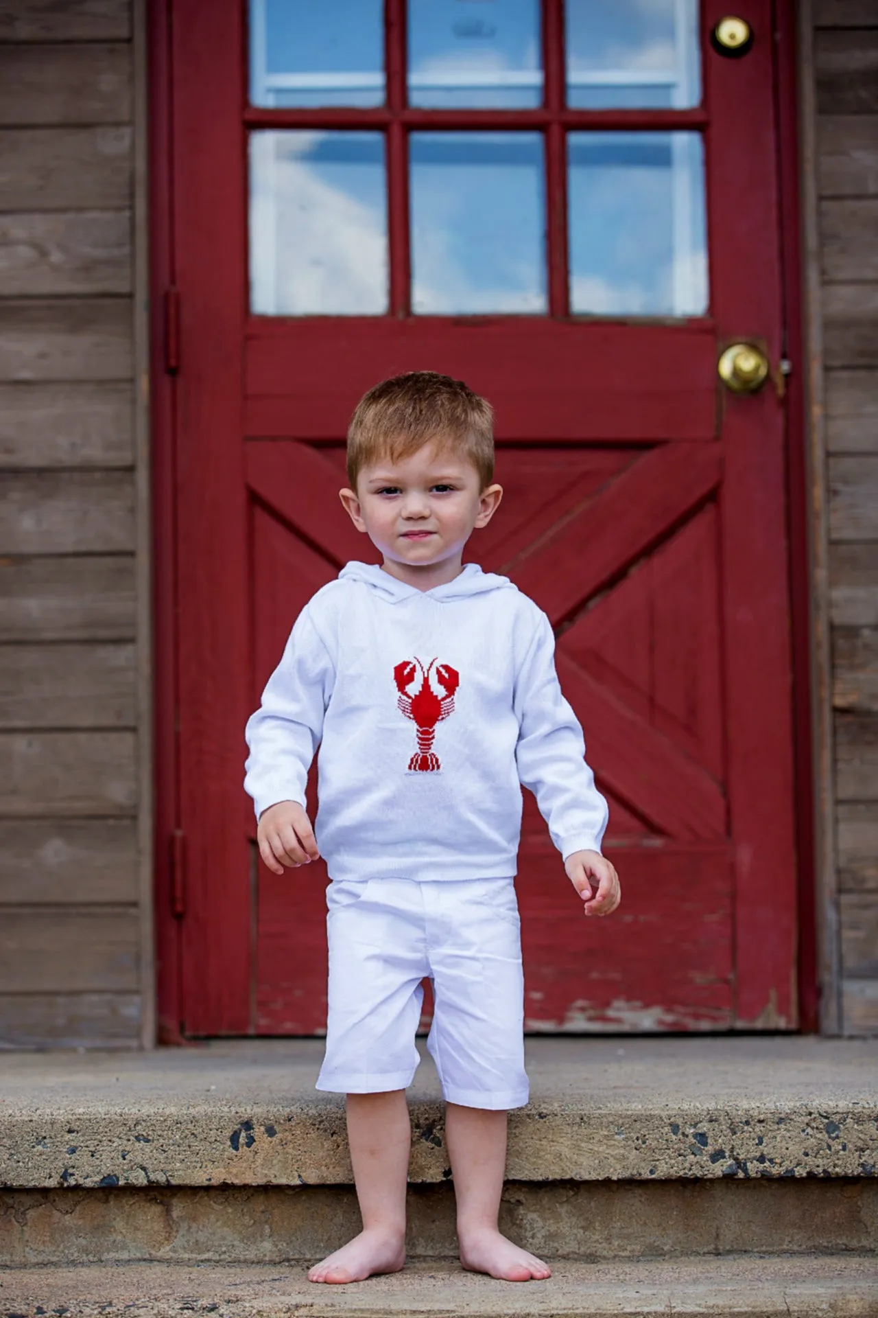 Kickin Crawfish Hooded Toddler Boy Sweater