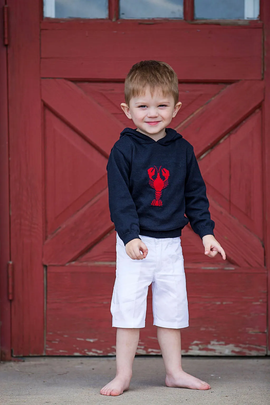 Kickin Crawfish Hooded Toddler Boy Sweater