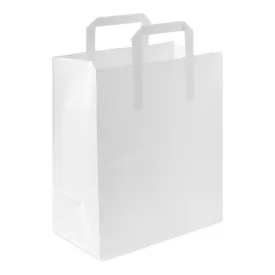 Large White Handled Paper Carrier Bag - 250pk