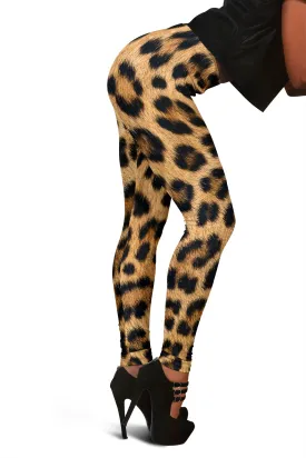 Leopard Fur Print Leggings