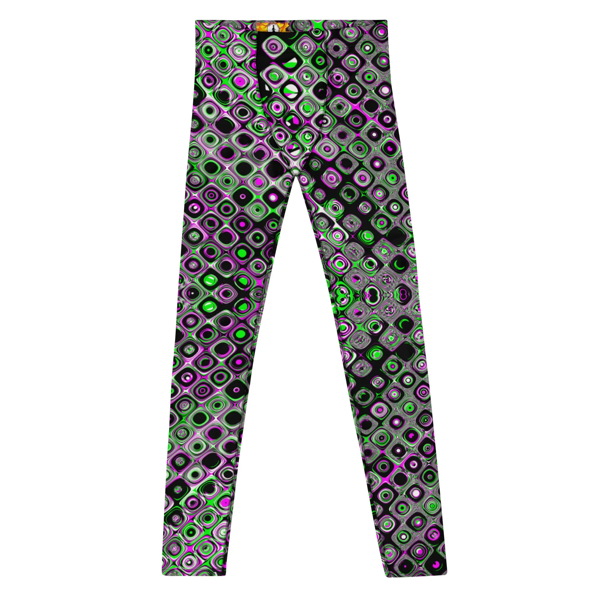 Men's Leggings, Ecstatic Dance, Festival, Rave, Gym Leggings, Trippy Leggings, Wrestling, Yoga