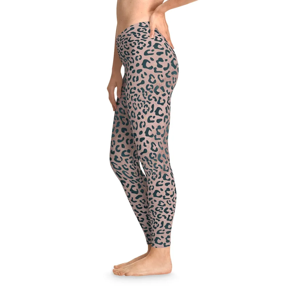 Mid Waist Leopard Camouflage Print Fitness Leggings