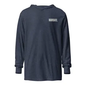 NAVIGATE - Hooded Unisex Long-Sleeve Tee