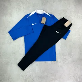 Nike Academy Pro Dri- Fit Half Zip/ Pants Tracksuit Set Royal Blue