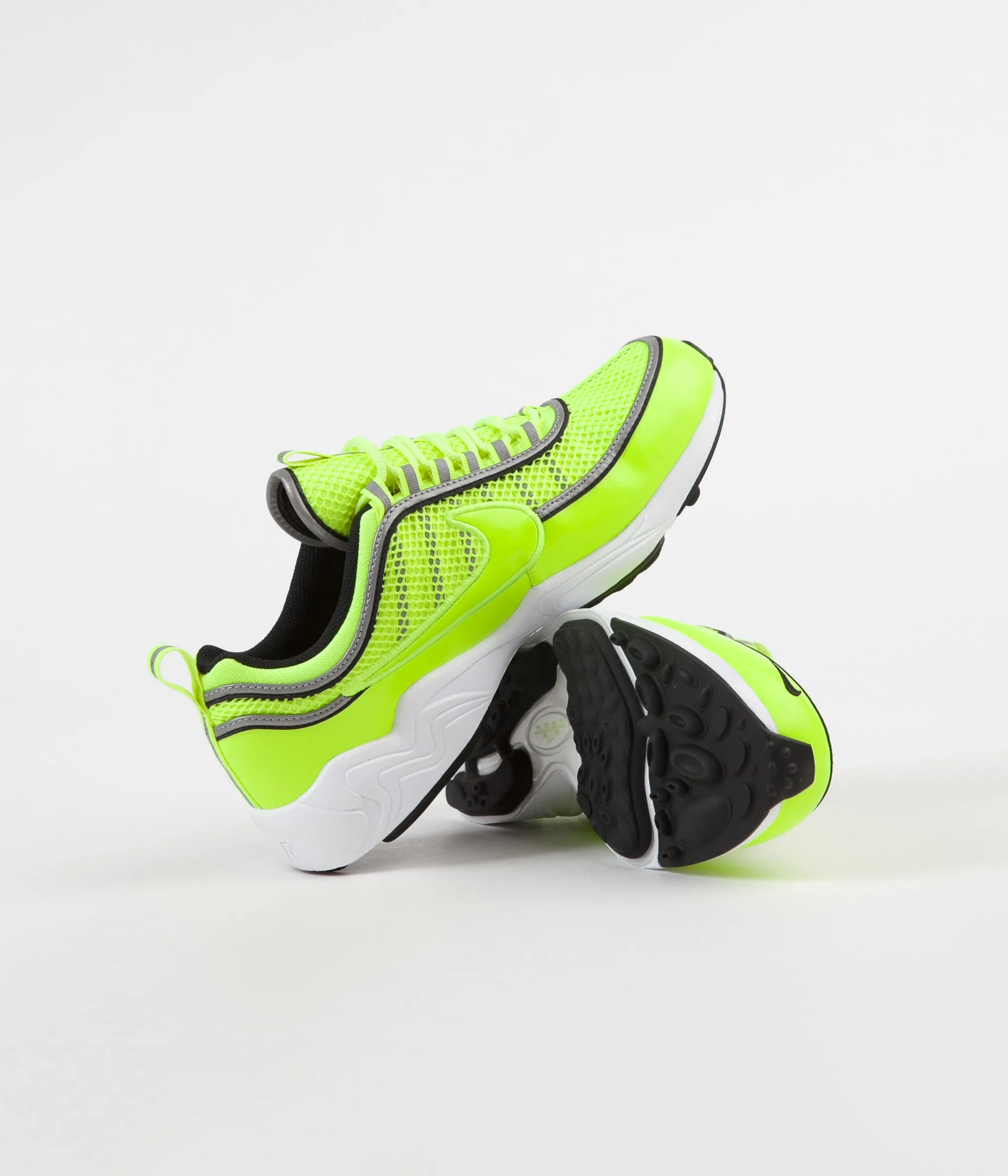 Nike Air Zoom Spiridon '16 Shoes - Volt / Volt Tint - White - Black