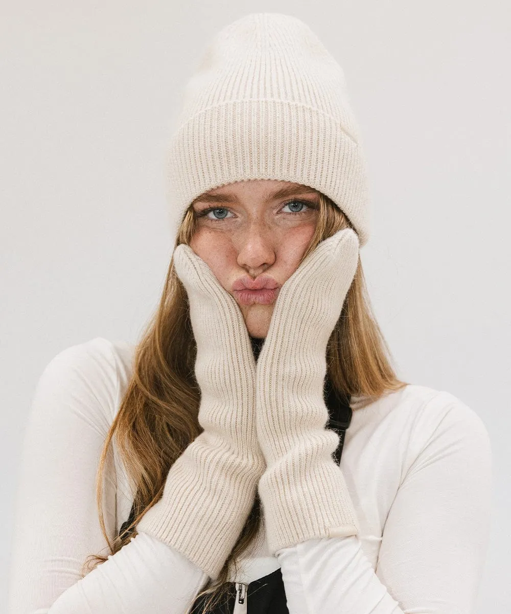 Nina Knit Beanie   Mitten Set