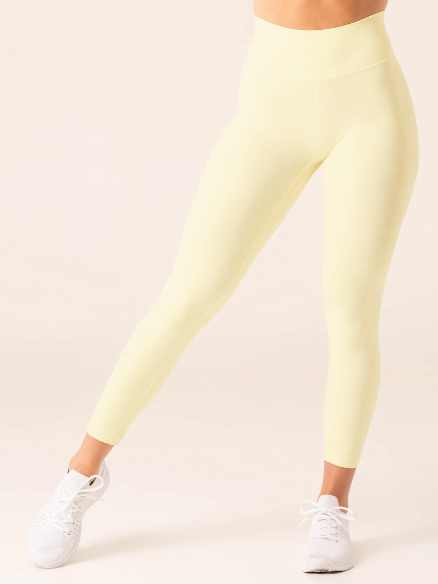 NKD High Waisted Scrunch Leggings - Lemon