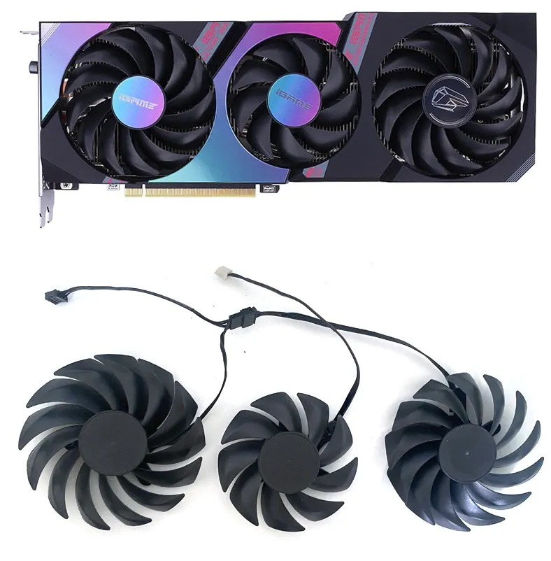 Pi ® (PiPlus®) GPU Replacement Fan for COLORFUL GeForce RTX 3060Ti 3070 3080 iGame Ultra