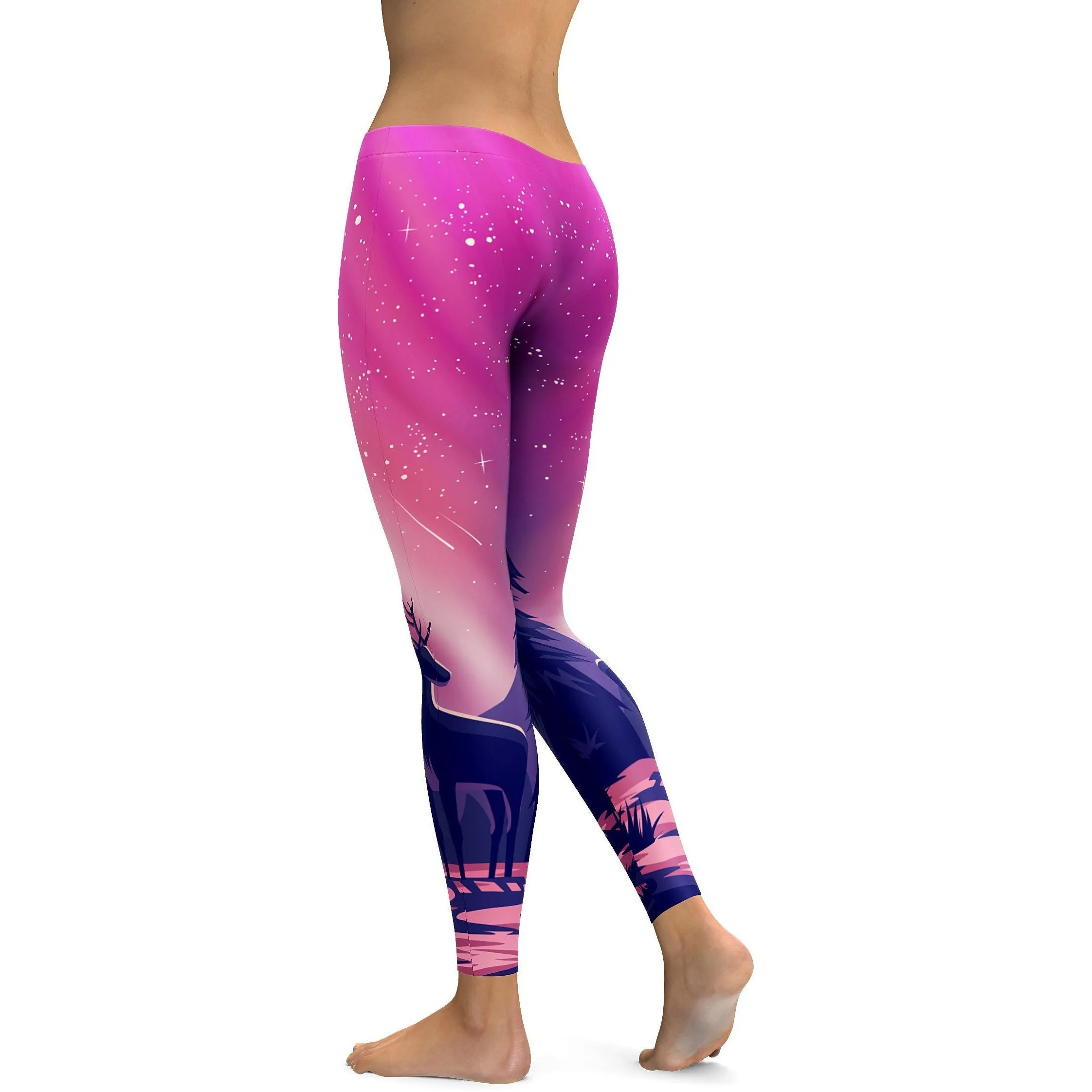 Pink Aurora - Northern Lights Leggings