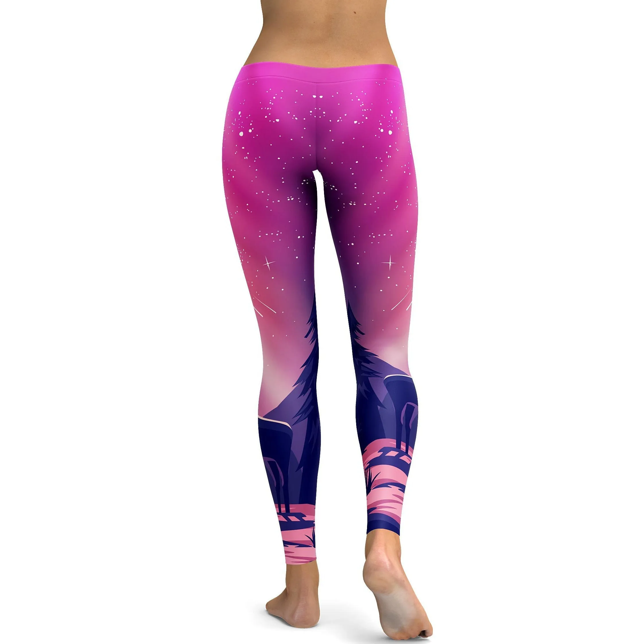 Pink Aurora - Northern Lights Leggings