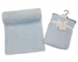 Plain Baby Waffle Wrap - Sky BW-112-950S