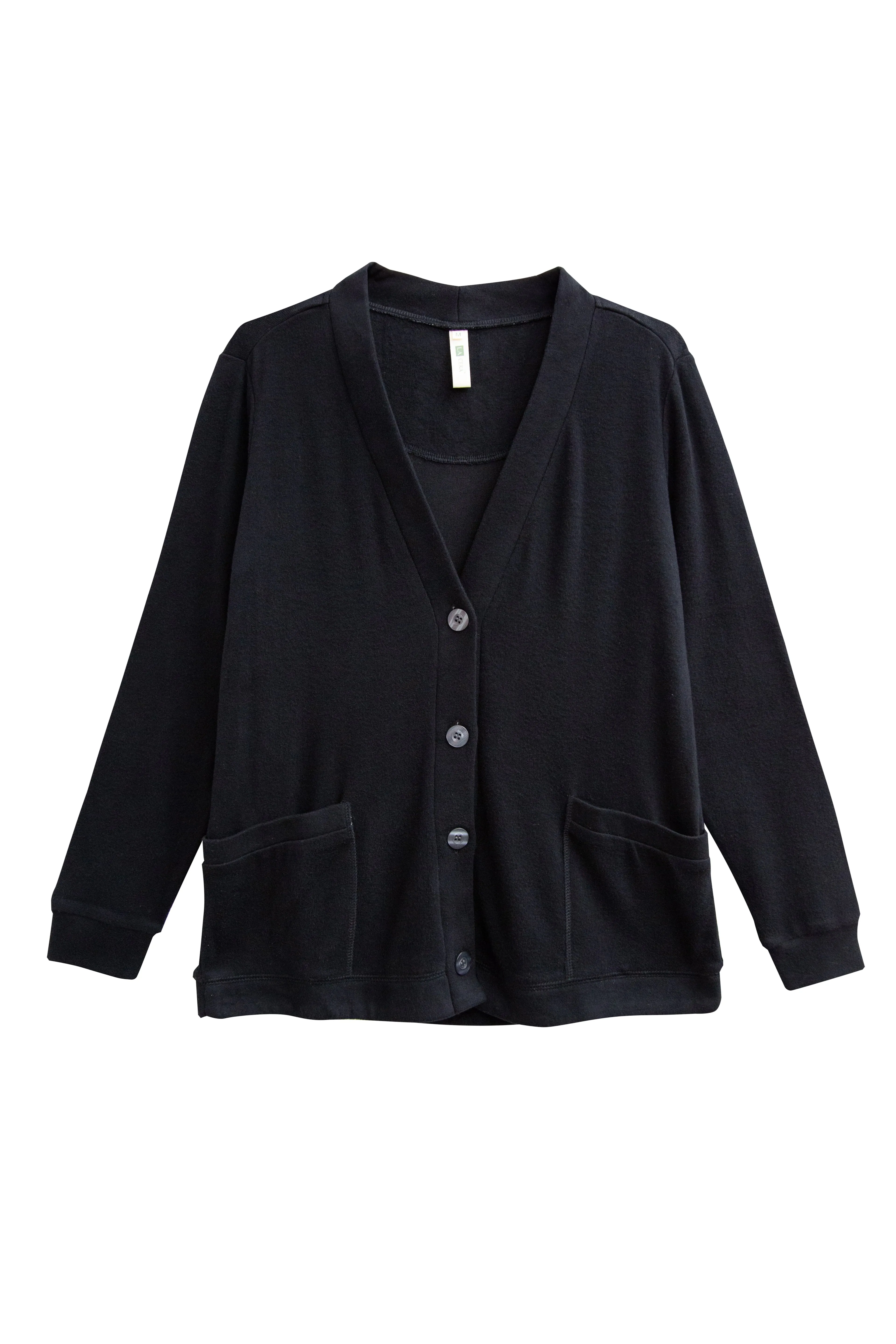 Plus Size Comfort Collection Luxe Cozy Knit Button Front Jacket