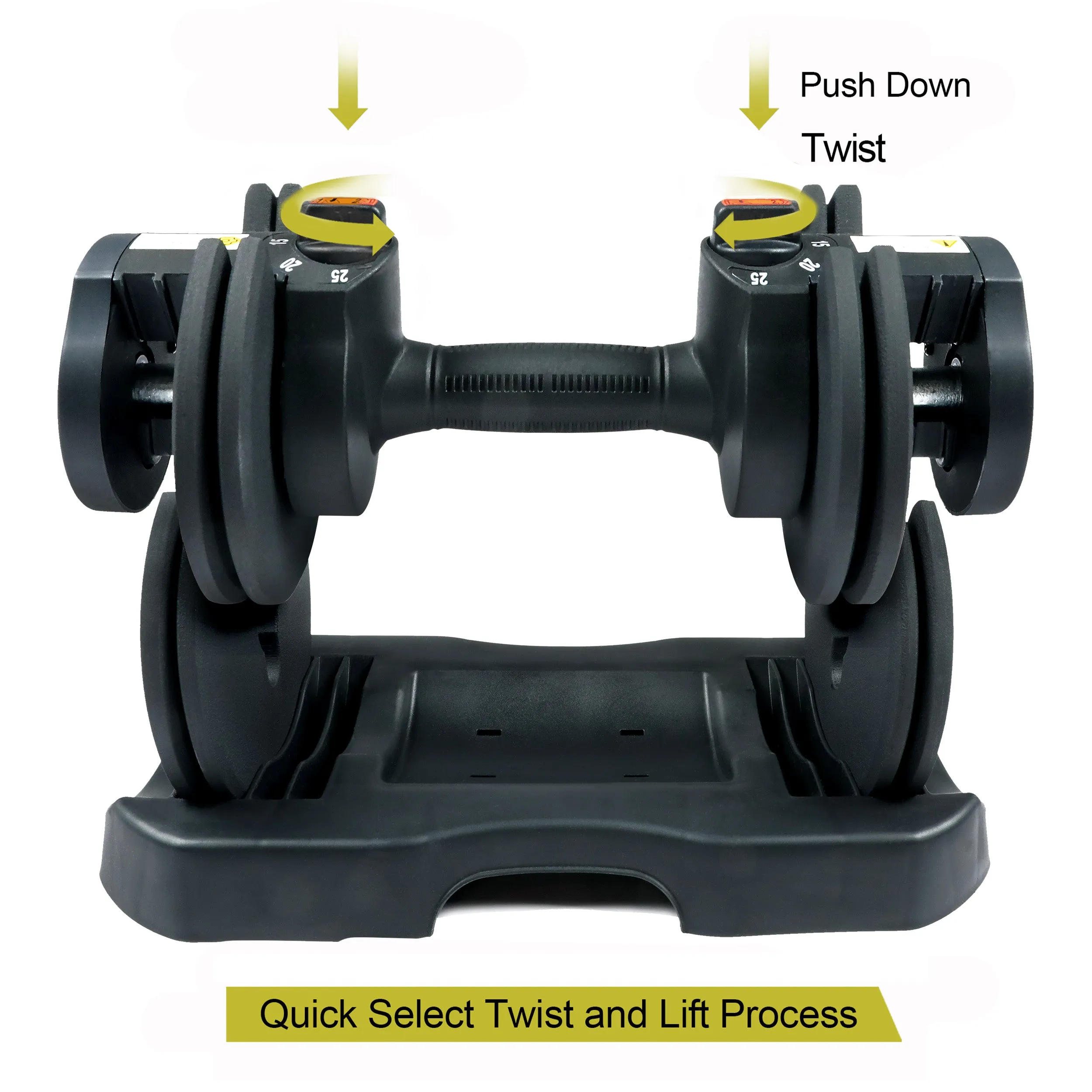 PRCTZ, 5-25 lb Quick Select Adjustable Dumbbell