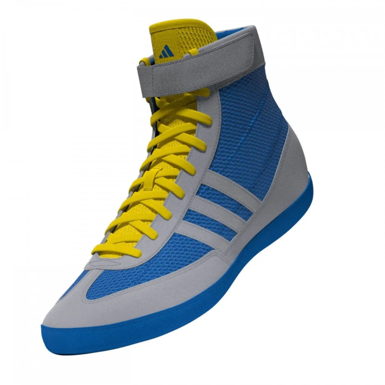 Ringerschuhe ADIDAS Combat Speed 4 - Blau/Grau/Gelb