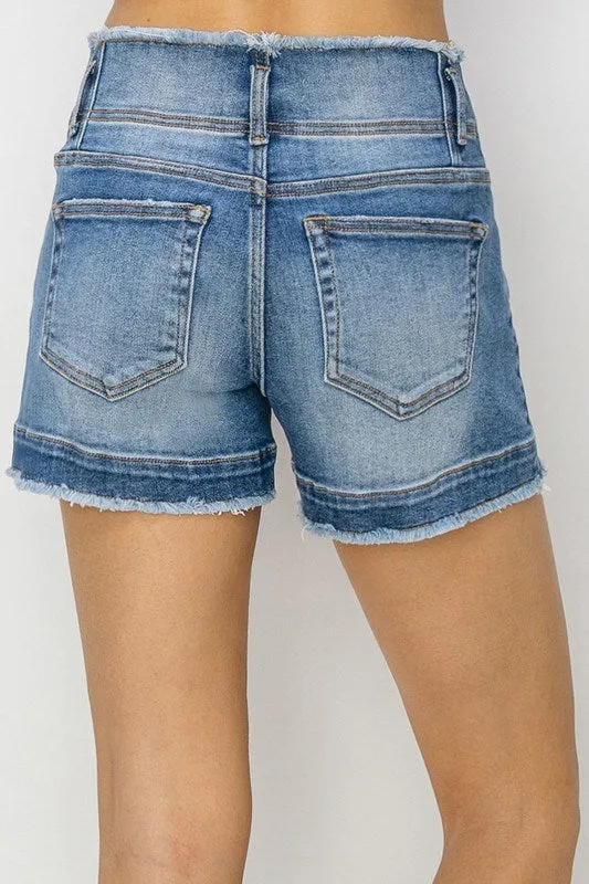 Risen American Honey Seam Detail Shorts