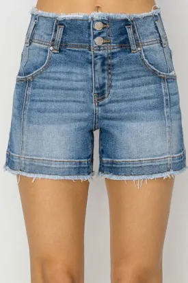 Risen American Honey Seam Detail Shorts