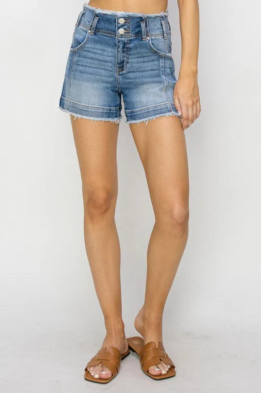 Risen American Honey Seam Detail Shorts