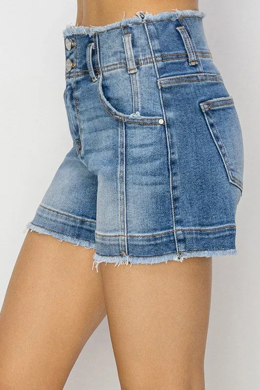 Risen American Honey Seam Detail Shorts