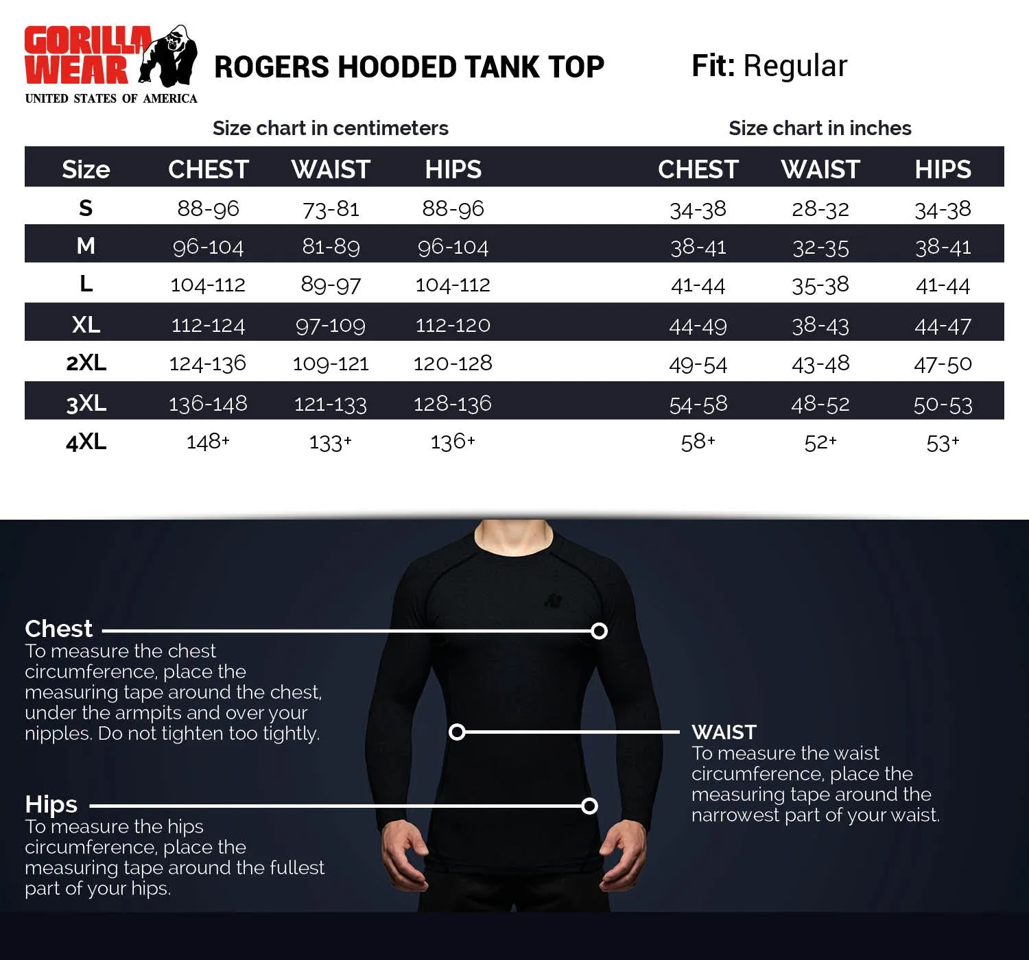 Rogers Hooded Tank Top - Black