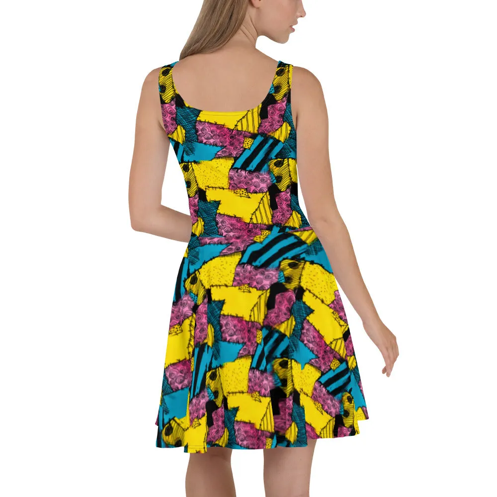 Sally Stitches Skater Dress