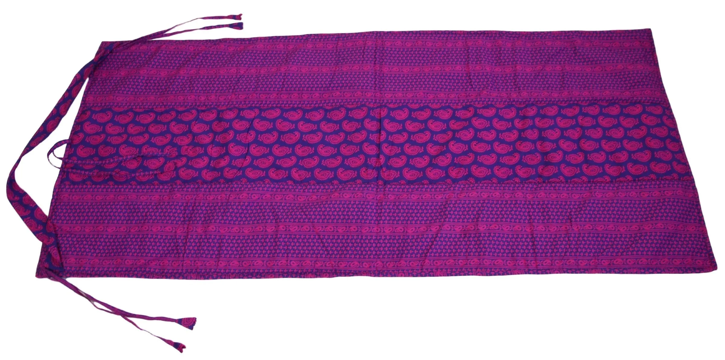 ShalinIndia Yogamat For Women And Girls Cotton Printed Reversible Cushioned,YMT02-2601,Purple,70X30 Inch