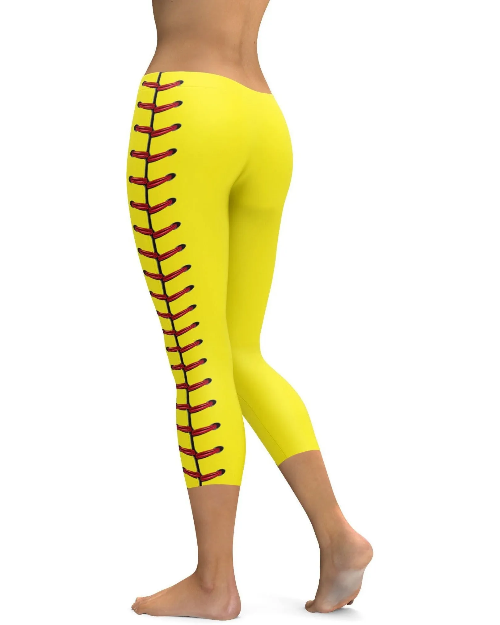 Softball Stitches Capris