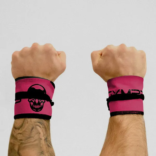 Strength Wrist Wraps - Adjustable Support - Pink