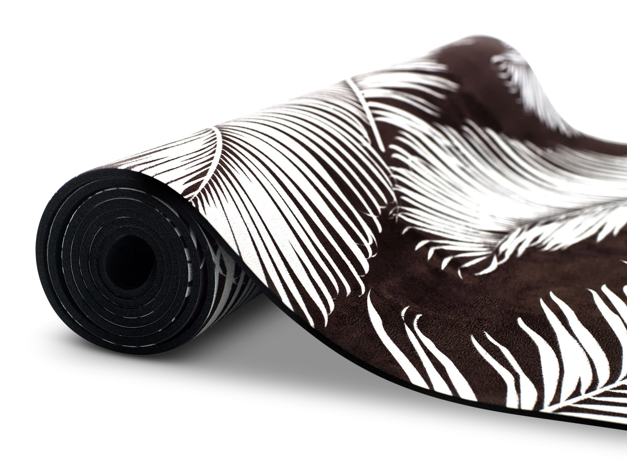 UNIT NINE Black Fern Yoga Mat