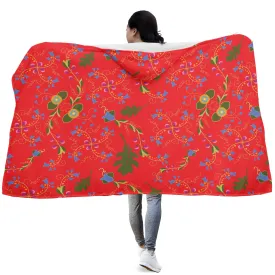 Vine Life Scarlet Hooded Blanket