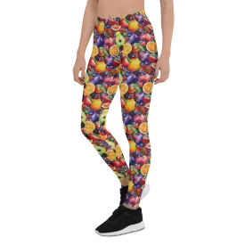 Watercolor Fruit Leggings