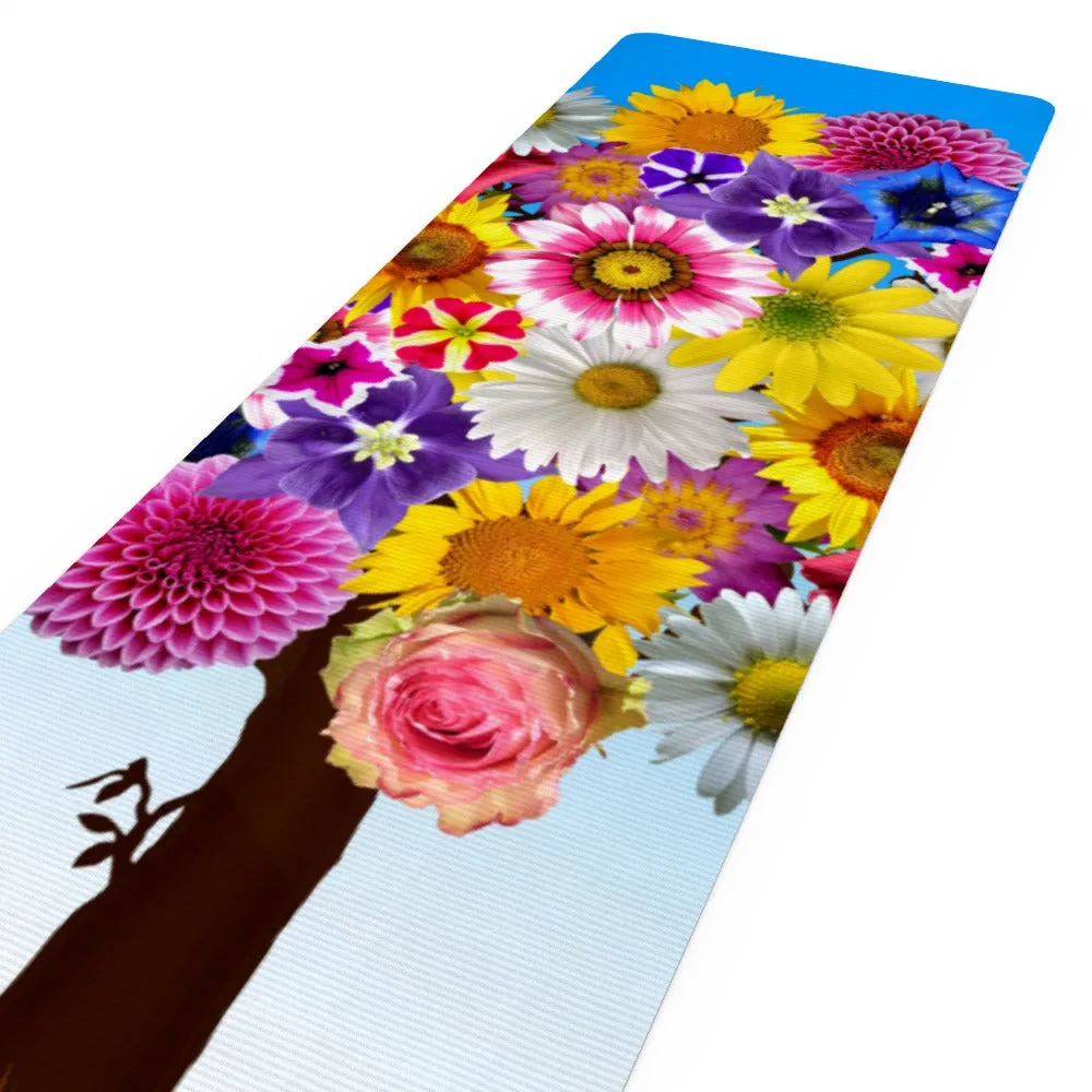 Yoga Mat - Flower Tree