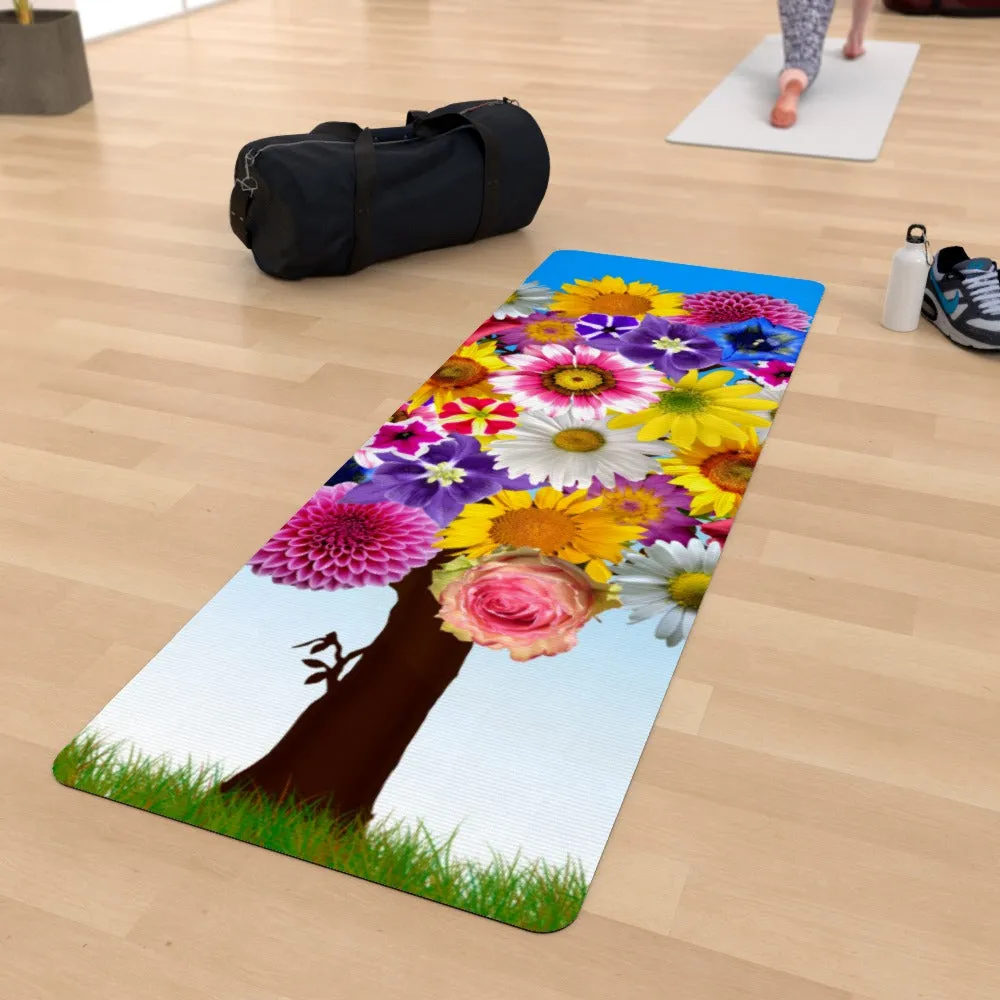 Yoga Mat - Flower Tree