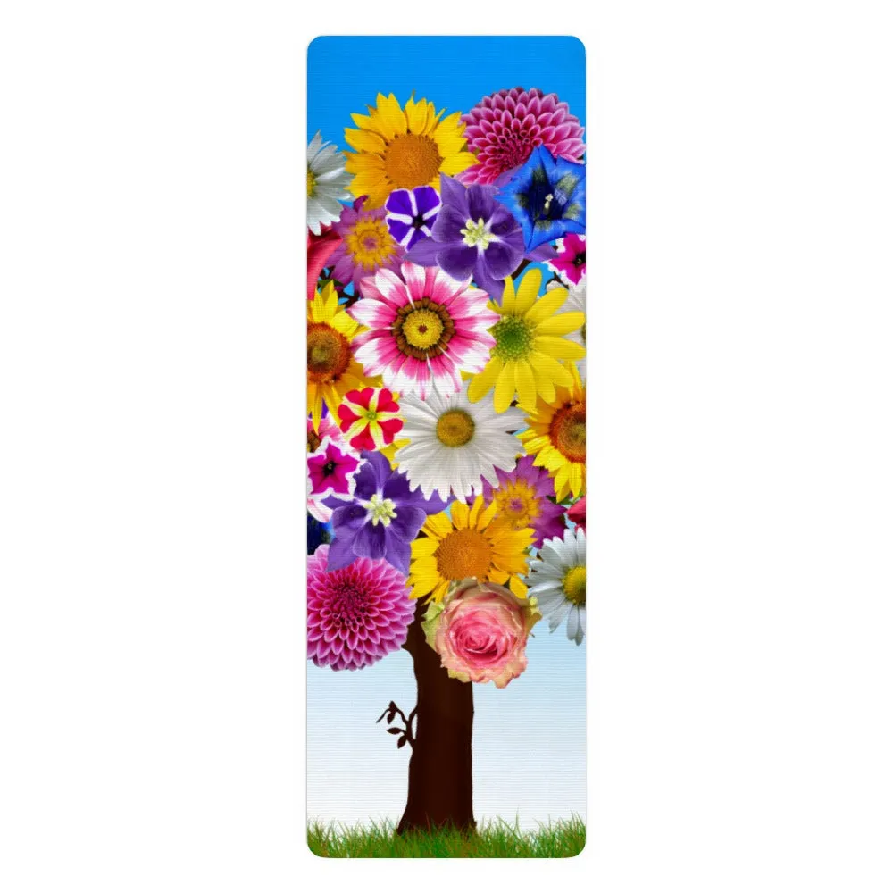 Yoga Mat - Flower Tree