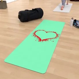 Yoga Mat - Heart Splat - Zest