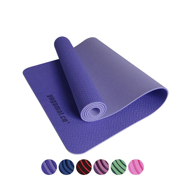 Yoga TPE Mats for Fitness Genuine Slip Yoga Mat 6mm Longer Beginner Thick Yoga Mats