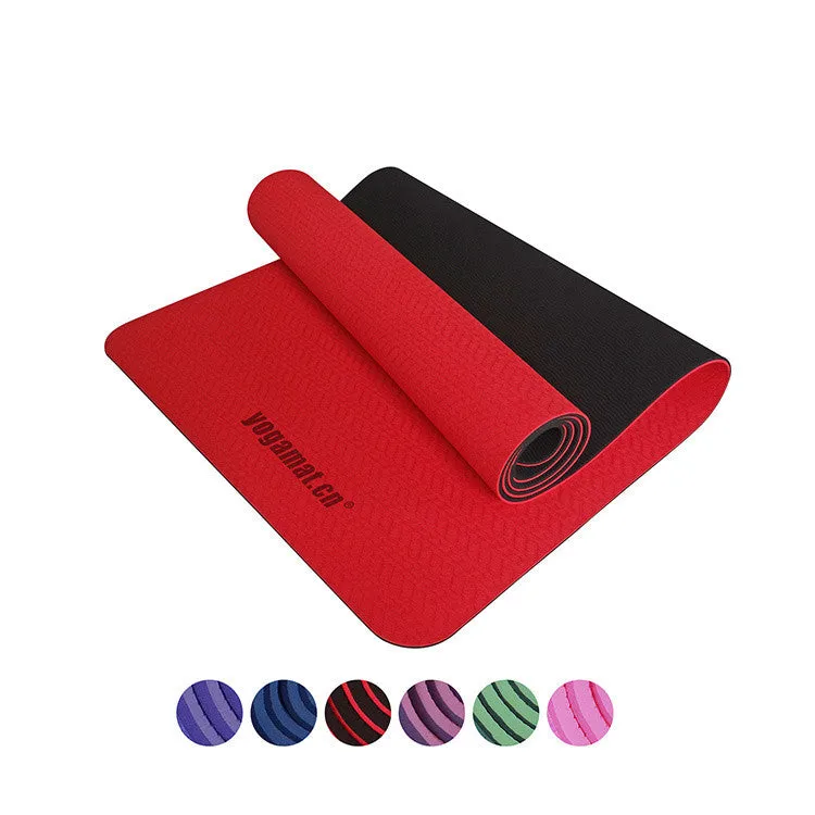 Yoga TPE Mats for Fitness Genuine Slip Yoga Mat 6mm Longer Beginner Thick Yoga Mats