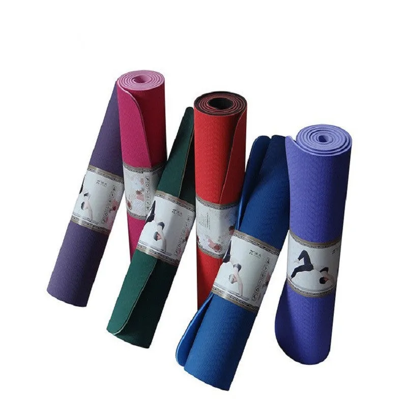 Yoga TPE Mats for Fitness Genuine Slip Yoga Mat 6mm Longer Beginner Thick Yoga Mats